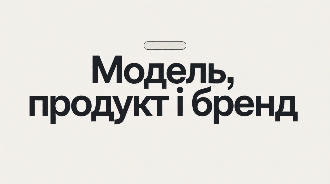 Модель, продукт, бренд