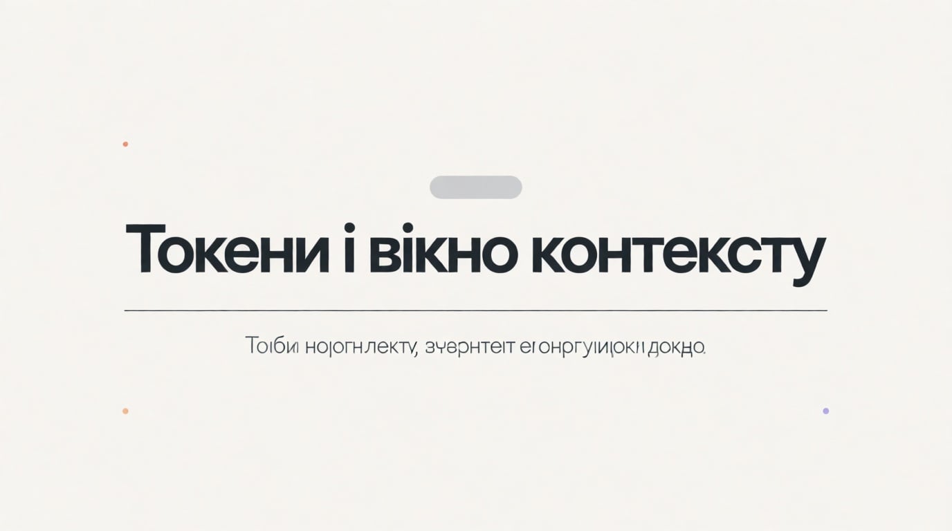 Токени і вікно контексту без інженерії