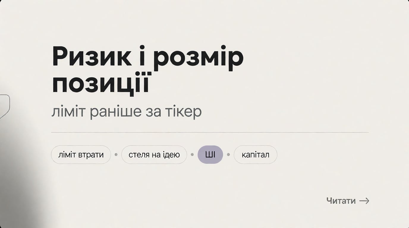 Ризик і розмір позиції