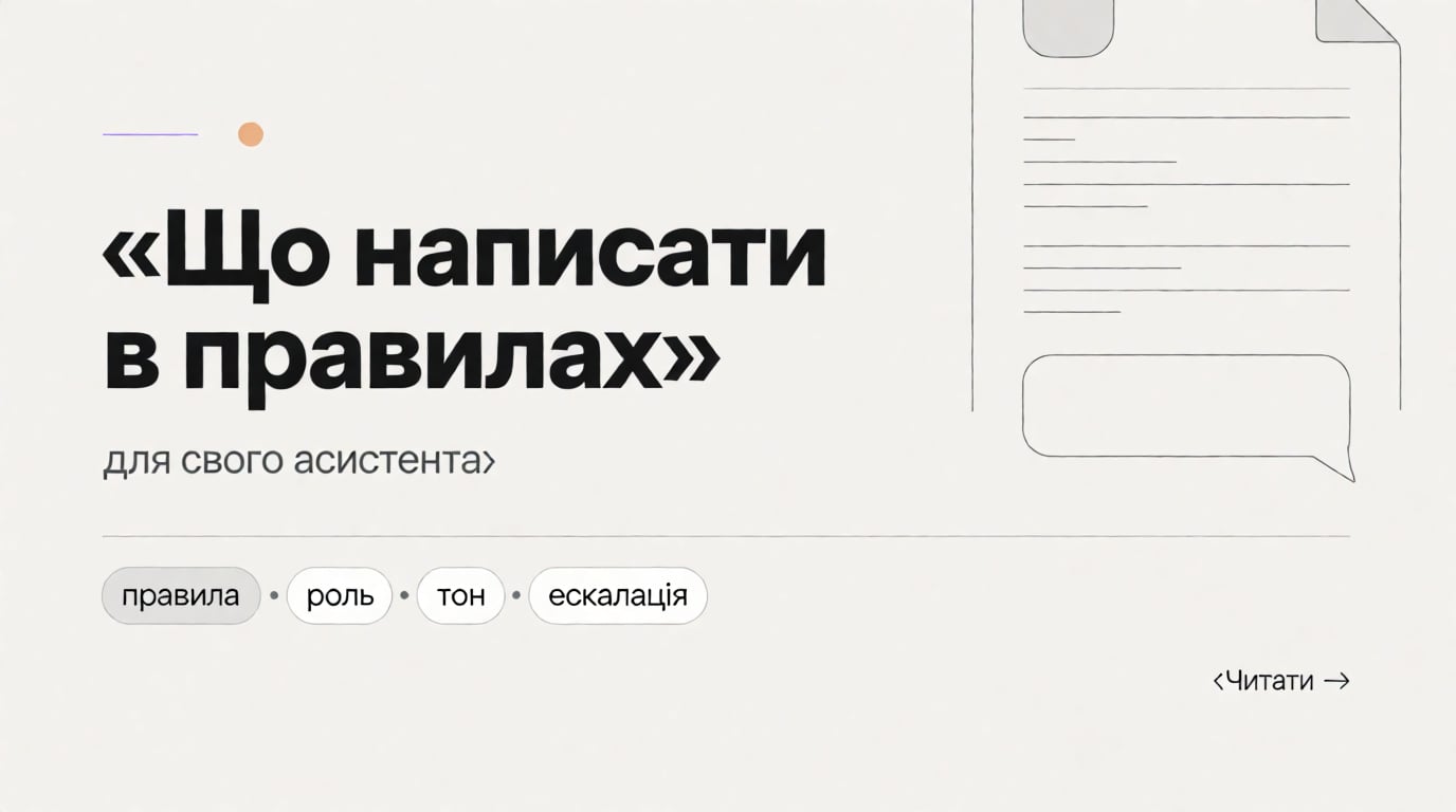 Обкладинка: Що написати в правилах для свого асистента в ChatGPT, щоб він не плутав задачі?